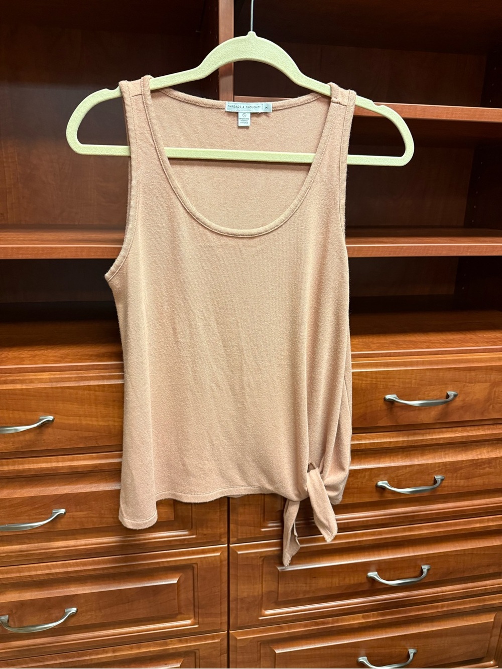 Threads 4 Thought Tie-Hem Light Terra Cotta Tank Top